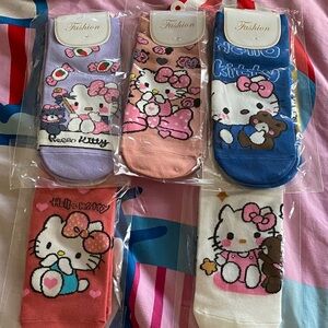NWT Hello Kitty Themed Socks Set